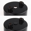 5 x Abschluss-Stopfen schwarz Rohr 20 mm außen