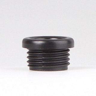 Isolierungs-Gewindenippel schwarz 12x7 mm M10x1 Durchgang 6,8 mm