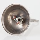 Lampen Baldachin 80x39mm Metall edelstahloptik Kugelform mit Leuchtenaufh&auml;ngung