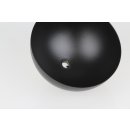 Lampen-Baldachin 120x62mm Metall schwarz Kugelform mit 10mm Stellring