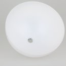 Lampen-Baldachin 120x62mm Metall weiß Kugelform mit 10mm Stellring