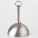 Lampen Baldachin 50x100 Metall edelstahloptik Kugelform mit Leuchtenaufh&auml;ngung
