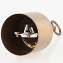 Lampen Baldachin 62x63mm Metall antik fume Zylinderform mit Stellring und 10mm Pendelrohr