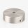 1-Loch Lampen-Baldachin Metall 80x25mm Edelstahloptik ohne Zugentlaster für 1 Lampenpendel