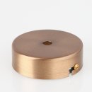 Lampen Metall Baldachin 80x25mm antik fume für 1 Lampenpendel ohne Zugentlaster