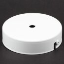 1-Loch Lampen-Baldachin Metall 100x25mm weiß ohne...
