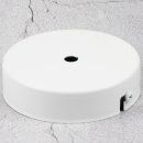Lampen Metall Baldachin 100x25mm weiß für 1 Lampenpendel ohne Zugentlaster