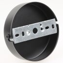 1-Loch Lampen-Baldachin Metall 100x25mm schwarz ohne...