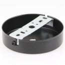 1-Loch Lampen-Baldachin Metall 100x25mm schwarz ohne Zugentlaster für 1 Lampenpendel