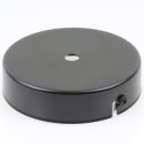 Lampen-Baldachin 100x25mm Metall schwarz für 1...