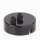 Lampen Metall Baldachin 80x25mm schwarz   für 2 Lampenpendel mit Zugentlaster Kunststoff