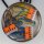 Lampen-Baldachin 100x25mm Metall verchromt mit Zugentlaster Metall für 5 Lampenpendel