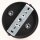 Lampen-Baldachin 100x25mm Metall schwarz mit Zugentlaster Kunststoff für 5 Lampenpendel