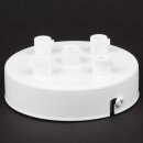 Lampen-Baldachin 100x25mm Metall weiß mit...
