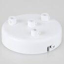 Lampen-Baldachin 100x25mm Metall weiß mit...
