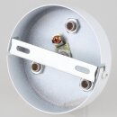 Lampen-Baldachin 100x25mm Metall weiß mit...