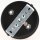 Lampen-Baldachin 100x25mm Metall schwarz mit Zugentlaster Metall für 5 Lampenpendel