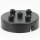 Lampen  Metall Baldachin 100x25mm schwarz für 5 Lampenpendel mit Zugentlaster aus Metall
