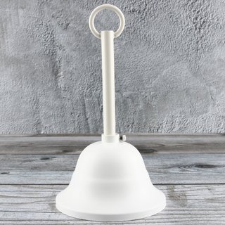 Lampen-Baldachin Metall 90x61mm flämisch weiß mit Leuchtenaufhängung