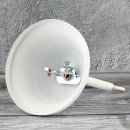 Lampen Baldachin Metall 90x61mm flaemisch weiss mit...