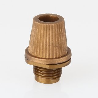 M10x1 AG Zugentlaster Zugentlastung 16x22mm für Kabel Kunststoff gold mit Quetschverbindung