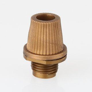 Zugentlaster Kunststoff gold mit Quetschverbindung M10x1x7 Aussengewinde