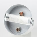 2-Loch Lampen-Baldachin Metall 80x25mm weiß mit...