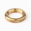 M10x1 Rundmutter 13x2,5mm Messing roh