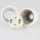 E27 Premium Porzellanfassung glasiert mit Kabel Zugentlastung M13x1 weiß 250V/4A