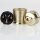 E27 Lampenfassung Metall vermessingt mit Gewindemantel und Zugentlastung gold 250V/4A