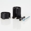 Lampen-Distanz-Aufhänger Deckenverteiler Umlenkung  Affenschaukel Kabelhalter 27x30mm Kunststoff schwarz