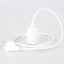 PVC Lampenpendel E27 Kunststoff Fassung Glattmantel weiss...
