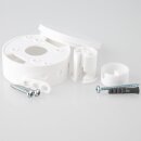 Lampen Deckenverteiler Umlenkung  Affenschaukel weiss mit 70x31,5mm Abzweig-Baldachin