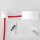 Lampen Deckenverteiler Umlenkung  Affenschaukel weiss mit 70x31,5mm Abzweig-Baldachin