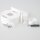 Lampen Deckenverteiler Umlenkung  Affenschaukel weiss mit 70x31,5mm Abzweig-Baldachin