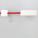 Lampen-Distanz-Aufhänger Affenschaukel Weiß mit 70x24mm Abzweig-Baldachin