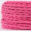 Textilkabel pink 3 adrig 3x0,75 gedreht doppelt isoliert