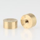 M3 Abschlussknopf Zierknopf 10x5mm zylindrisch Messing für Lampen und Leuchtenbau