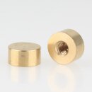 M4 Abschlussknopf Zierknopf 10x5mm zylindrisch Messing für Lampen und Leuchtenbau