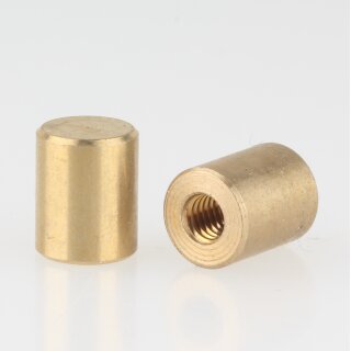 M4 Abschlussknopf Zierknopf 8x10mm zylindrisch Messing für Lampen und Leuchtenbau