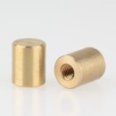 M4 Abschlussknopf Zierknopf 8x10mm zylindrisch Messing...