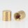M8x1 Abschlussknopf Zierknopf 10x10mm zylindrisch Messing für Lampen und Leuchtenbau