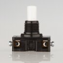 Einbau-Druckschalter weiß 1-polig EIN/AUS 250V/6A 8mm Achse