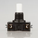 Lampen Einbauschalter Einbau-Druckschalter weiß 230V/6A(2A) 8mm Achse 1-polig