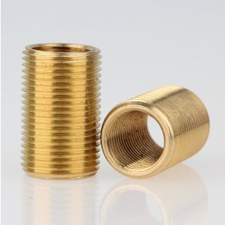 M13x1 AG auf M10x1 IG  Länge 20mm Reduzier Gewinde-Adapter Messing