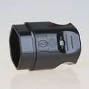Lampen Schutzkontakt-Kupplung schwarz für die Schweiz 3-polig 10A/250V