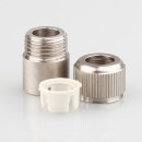 Zugentlaster Metall edelstahloptik 3-teilig mit M10x1...