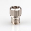 Zugentlaster Metall edelstahloptik 3-teilig mit M10x1 Außengewinde