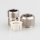 M10x1 AG Zugentlaster Zugentlastung 12x18mm 3-teilig für Kabel Metall Edelstahloptik