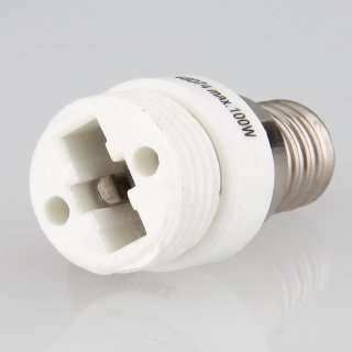 E14 auf G9 Lampen-Fassung Adapter Keramik 2A/230V/125C° max.100W